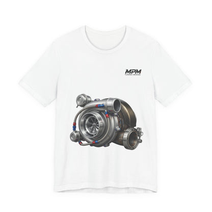 Turbocharger Graphic Tee — Turbo Engine T-Shirt | MPM Tuning Design
