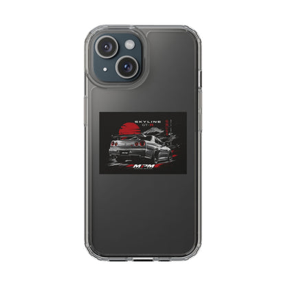 Clear Phone Case — Nissan Skyline GT-R Racing Car Graphic | MPM Tuning Design