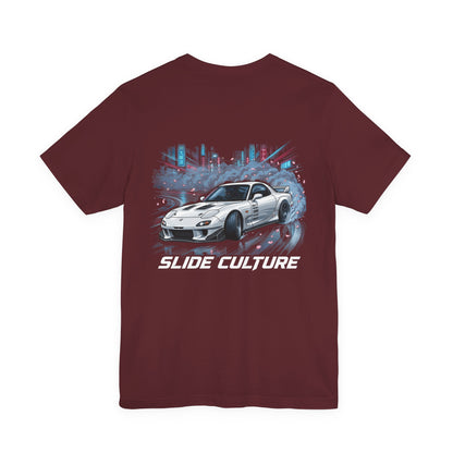 Silver Sports Car Skyline Graphic T-Shirt – MPM Tuning Design