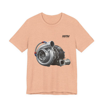 Turbocharger Graphic Tee — MPM Turbo Engine Shirt for Car Enthusiasts