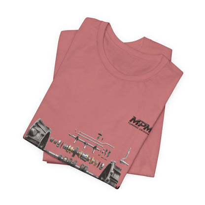 Engine Blueprint Graphic Tee — Mechanical Schematic T-Shirt | MPM Tuning Design