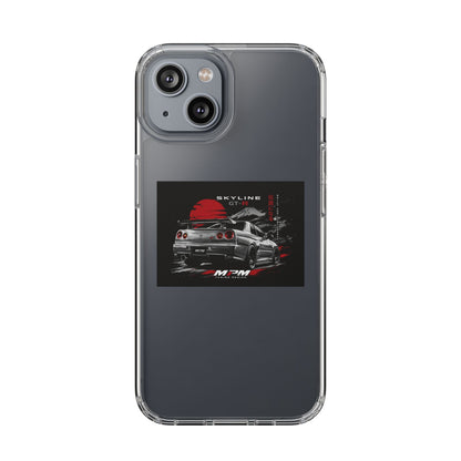 Clear Phone Case — Nissan Skyline GT-R Racing Car Graphic | MPM Tuning Design