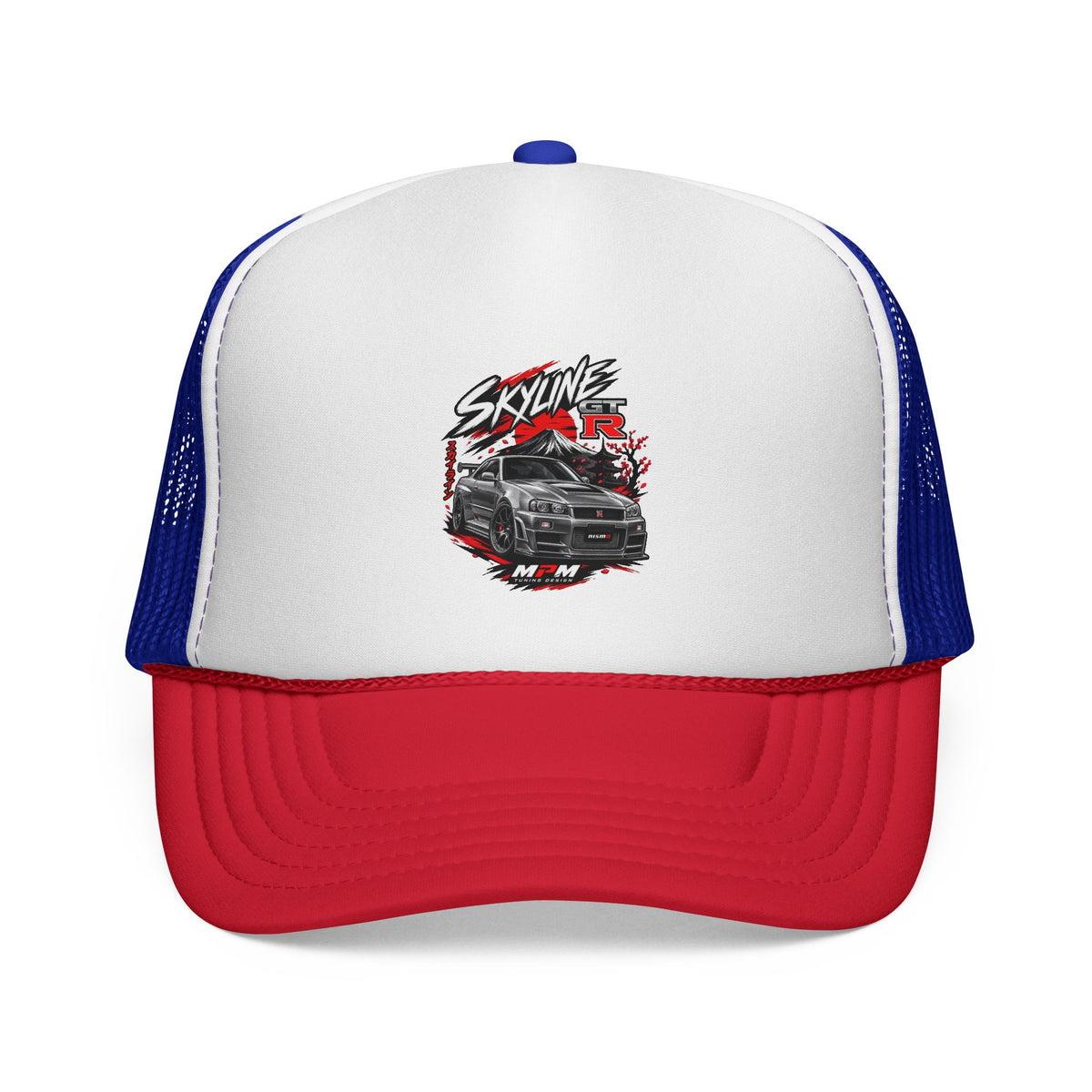 Nissan Skyline GTR Trucker Cap — JDM Car Snapback Hat | MPM Tuning Design