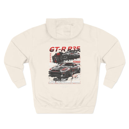 Nissan GT-R R35 Racing Hoodie — Japanese Turbo Sports Car Graphic | MPM Tuning Design