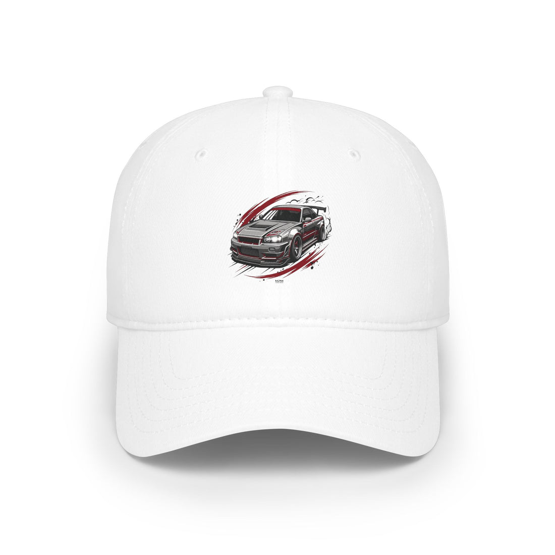 Racing Car Sketch Low Profile Baseball Cap — Car Enthusiast Hat | MPM Tuning Design