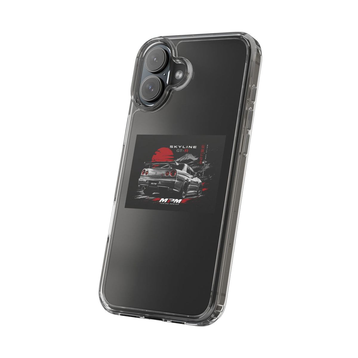 Clear Phone Case — Nissan Skyline GT-R Racing Car Graphic | MPM Tuning Design