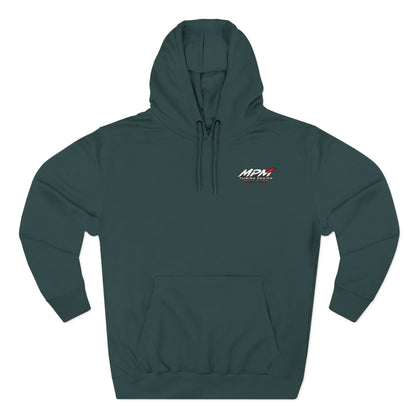 MPM Minimal Logo White Fleece Hoodie – Premium Pullover