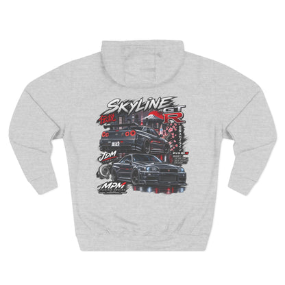 Nissan Skyline GT-R Racing Hoodie — JDM Tribute Fleece Pullover | MPM Tuning Design