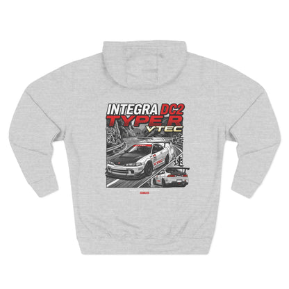 Honda Integra DC2 Type R VTEC Hoodie — Racing Graphic Fleece | MPM Tuning Design