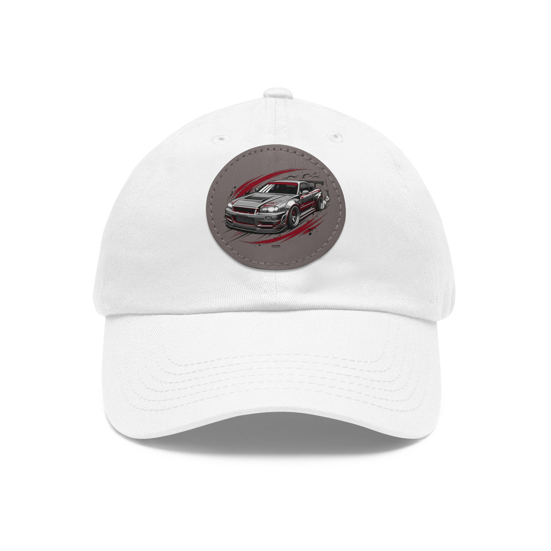 Racing Car Leather Patch Dad Hat — Vintage Sport Sedan Cap | MPM Tuning Design