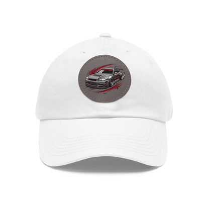 Racing Car Leather Patch Dad Hat — Vintage Sport Sedan Cap | MPM Tuning Design