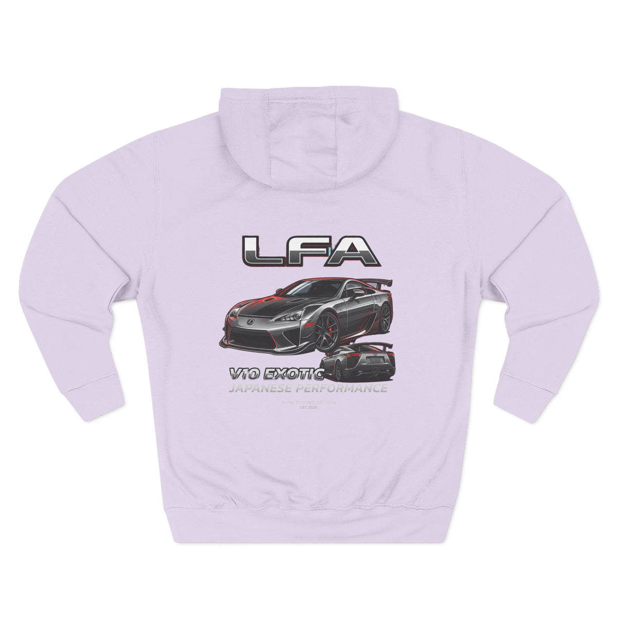 Lexus LFA V10 Exotic Performance Hoodie — Car Graphic Fleece | MPM Tuning Design