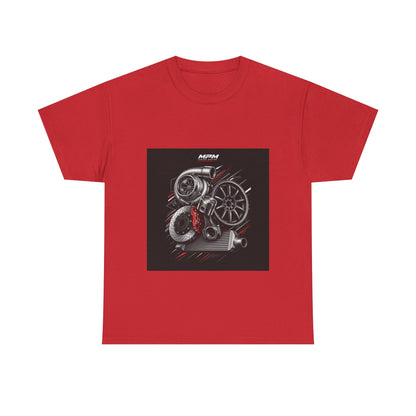 Turbo Engine Parts T-Shirt — Automotive Mechanics Racing Tee | MPM Tuning Design