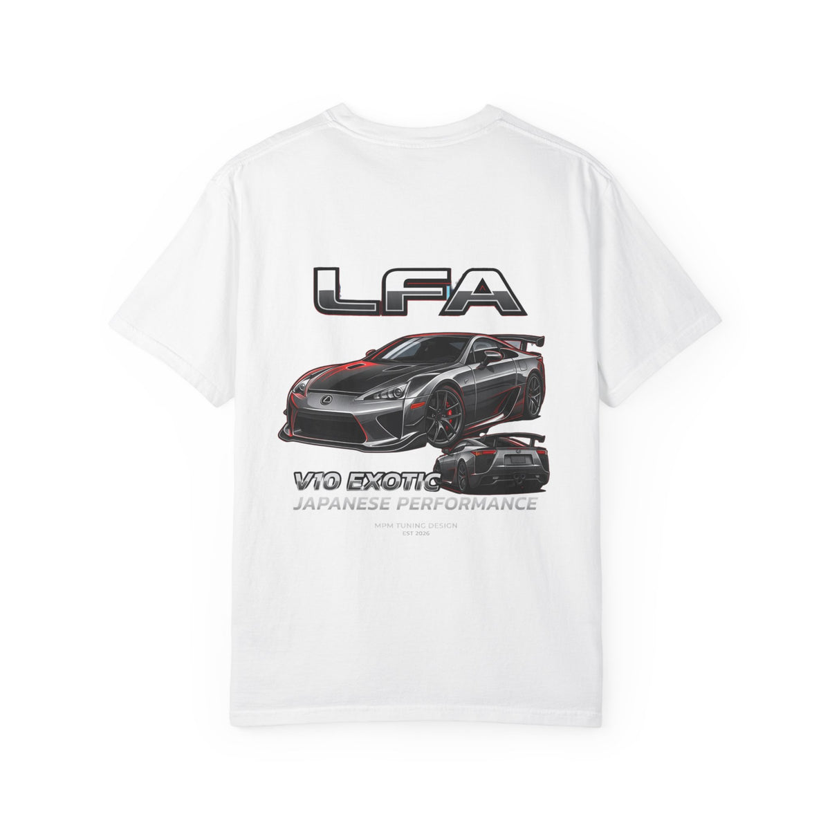 Lexus LFA Sport Car T-Shirt — Japanese Performance Car Graphic Tee | MPM Tuning Design