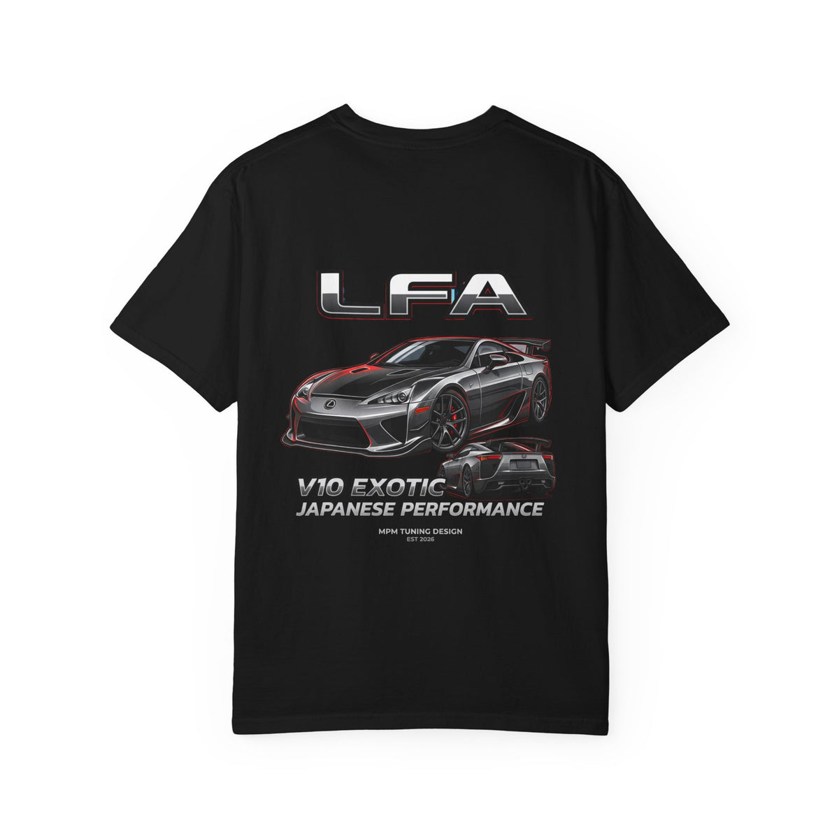 Lexus LFA Sport Car T-Shirt — Japanese Performance Car Graphic Tee | MPM Tuning Design