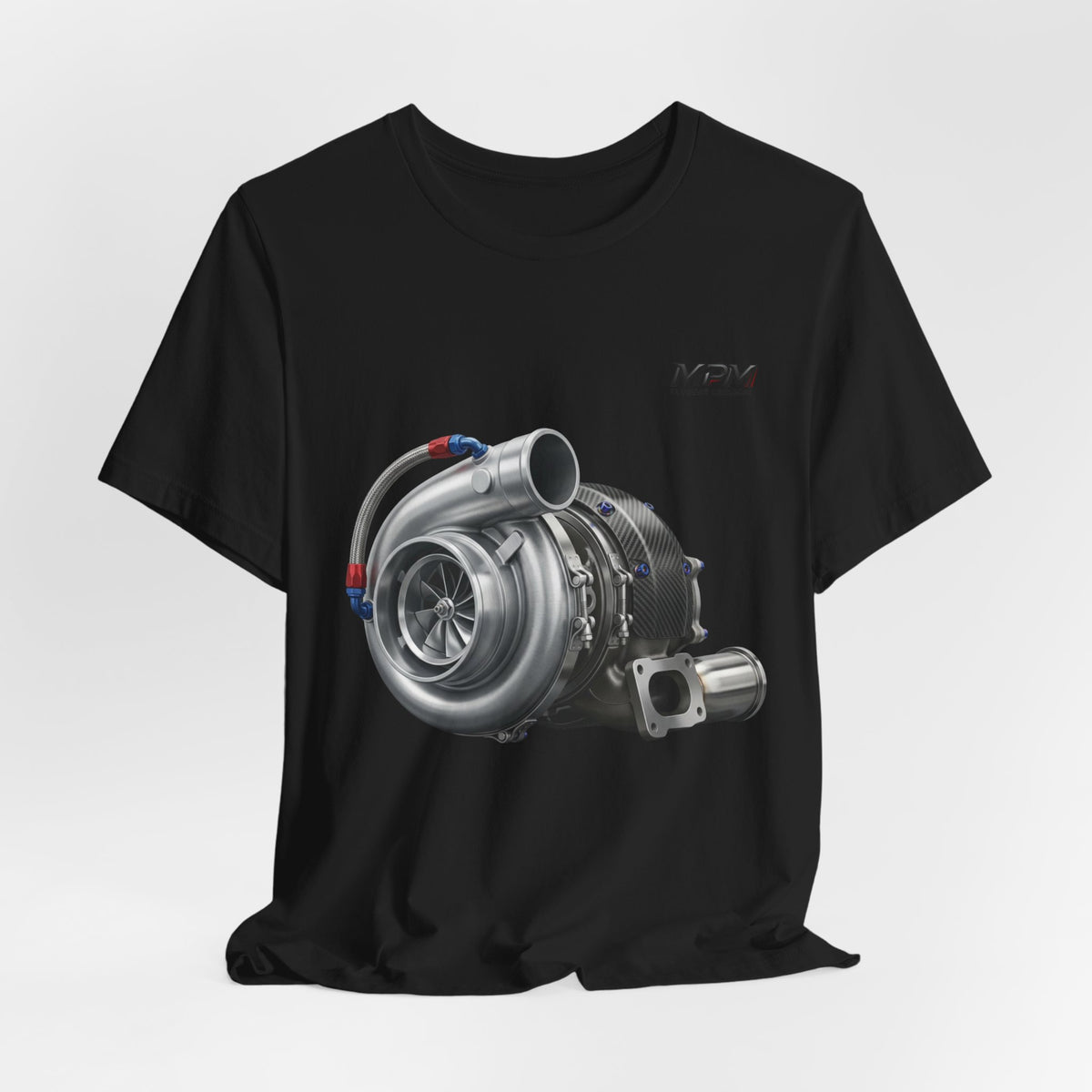 Turbocharger Graphic Tee — MPM Turbo Engine Shirt for Car Enthusiasts