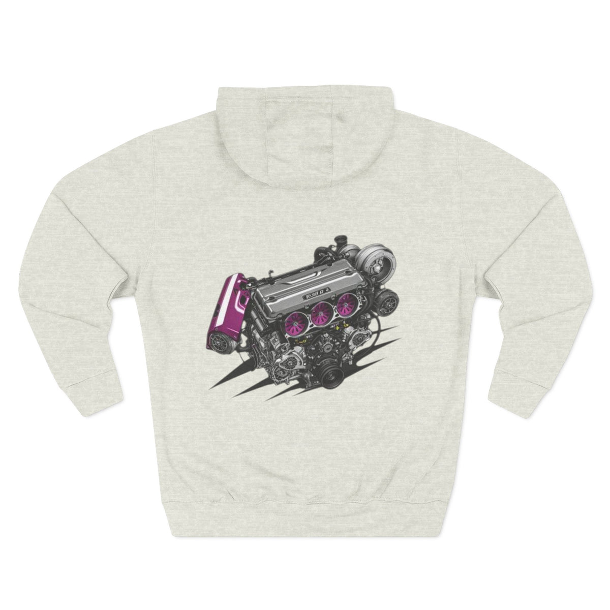 Engine VTEC Graphic Hoodie — Racing Motor Back Print Fleece | MPM Tuning Design