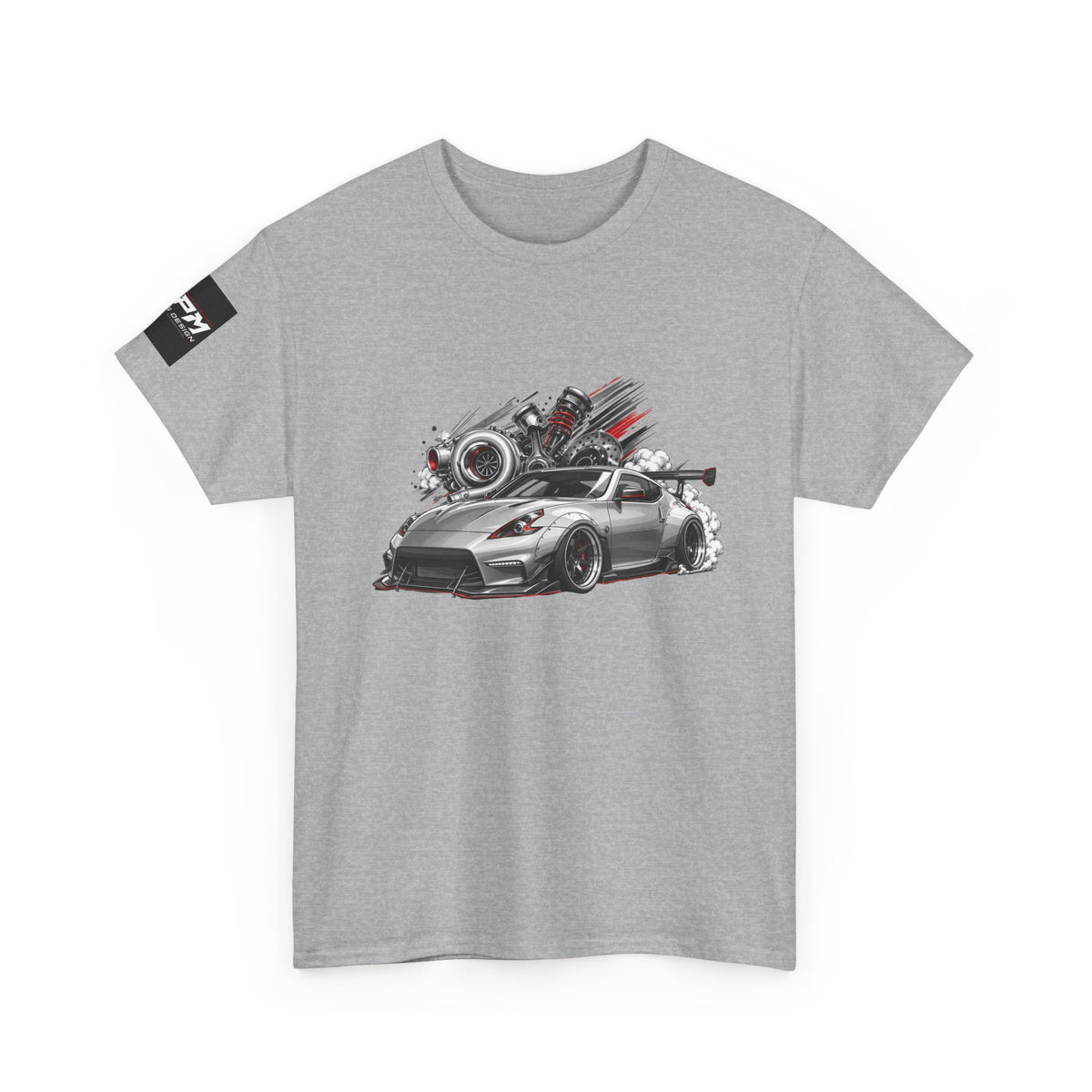 Sports Coupe Racing Car Graphic Tee — Speed Engine Design | MPM Tuning Design