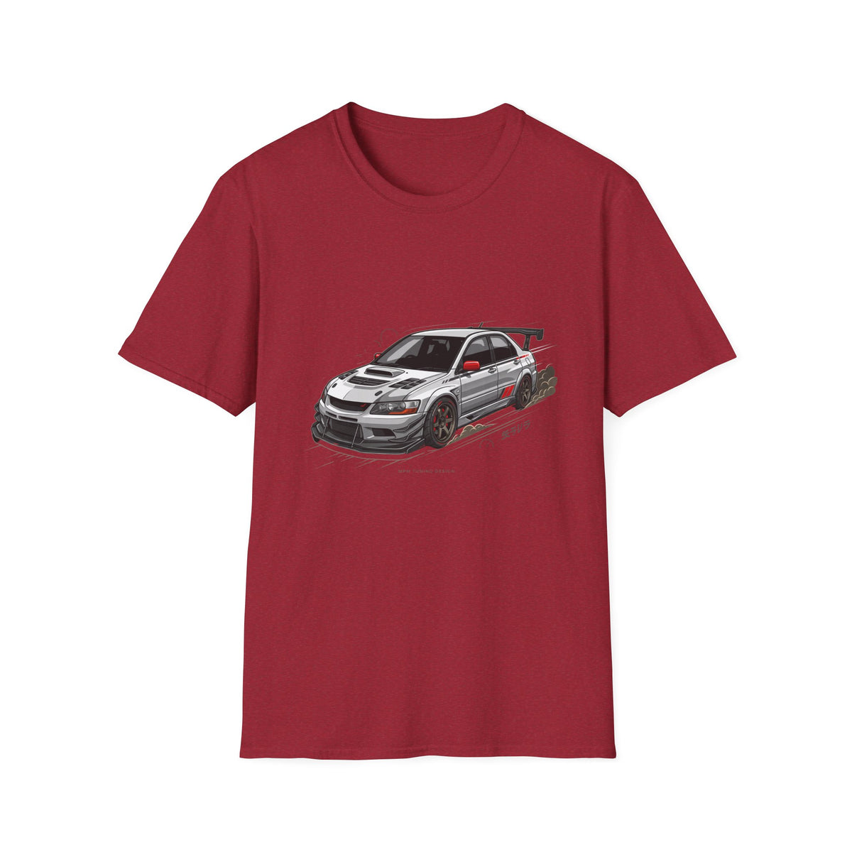 Rally Evo Car T-Shirt — Racing Mitsubishi Lancer Graphic Tee | MPM Tuning Design