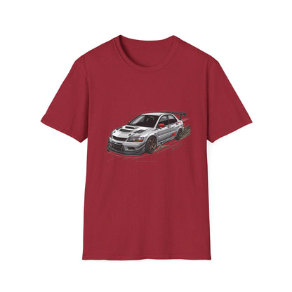 Rally Evo Car T-Shirt — Racing Mitsubishi Lancer Graphic Tee | MPM Tuning Design