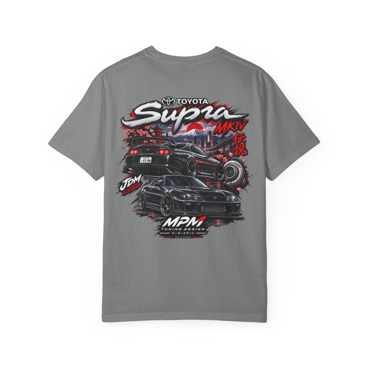 Toyota Supra MKIV Graphic T-Shirt — JDM Street Racing Tee | MPM Tuning Design