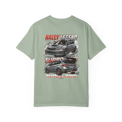 Rally Legend Turbo T-Shirt — Sporty AWD Car Graphic Tee | MPM Tuning Design