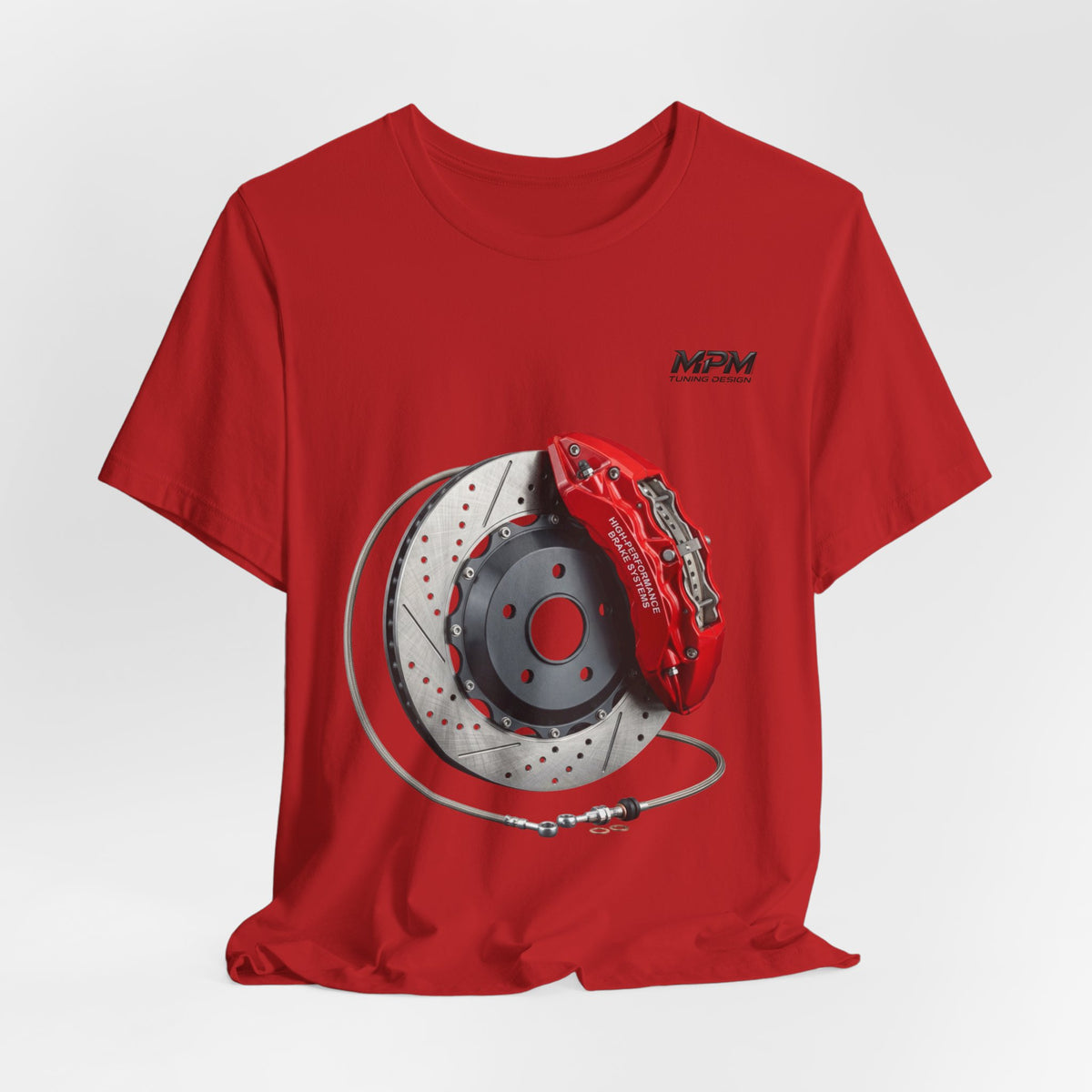Brake Caliper Graphic Tee — Motorsport Disc Brake T-Shirt | MPM Tuning Design