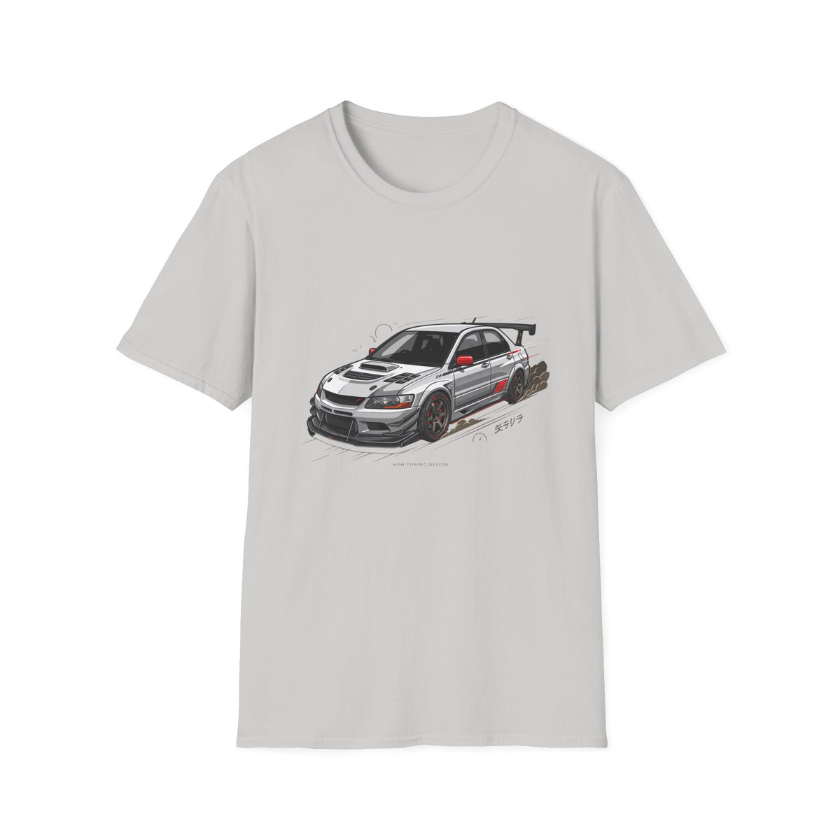 Rally Evo Car T-Shirt — Racing Mitsubishi Lancer Graphic Tee | MPM Tuning Design