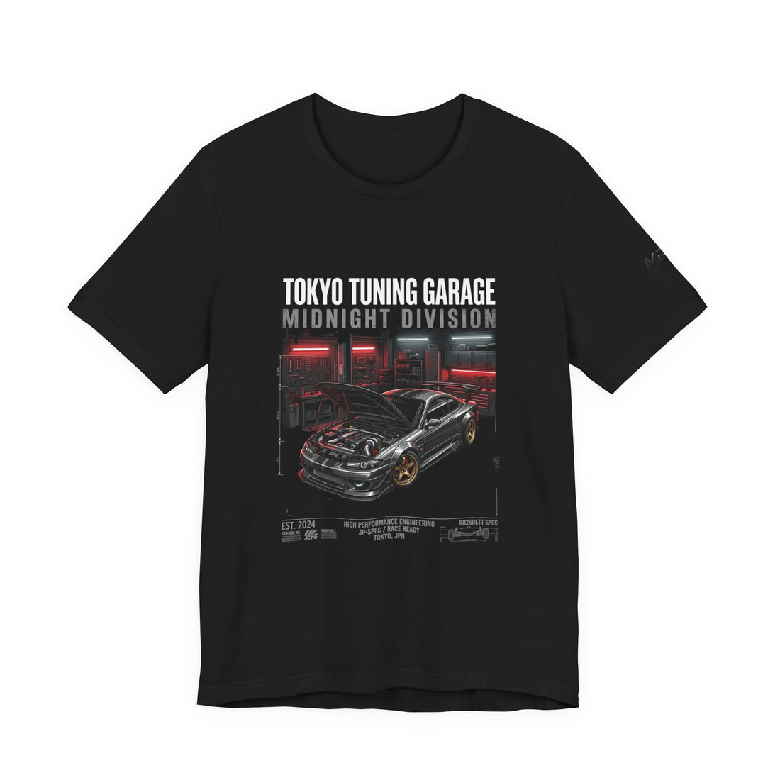 Midnight Division Tee — Retro Racing Graphic T-Shirt