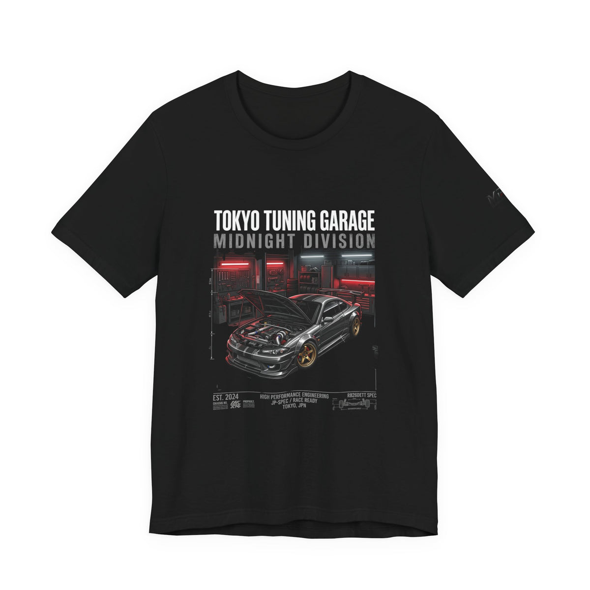 Midnight Division Tee — Retro Racing Graphic T-Shirt
