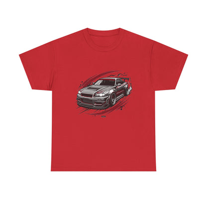 Car Graphic T-Shirt — Sporty Muscle Car JDM Illustration Heavy Cotton Tee | MPM Tuning Design