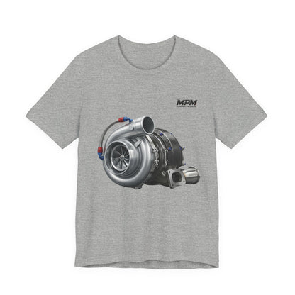 Turbocharger Graphic Tee — MPM Turbo Engine Shirt for Car Enthusiasts