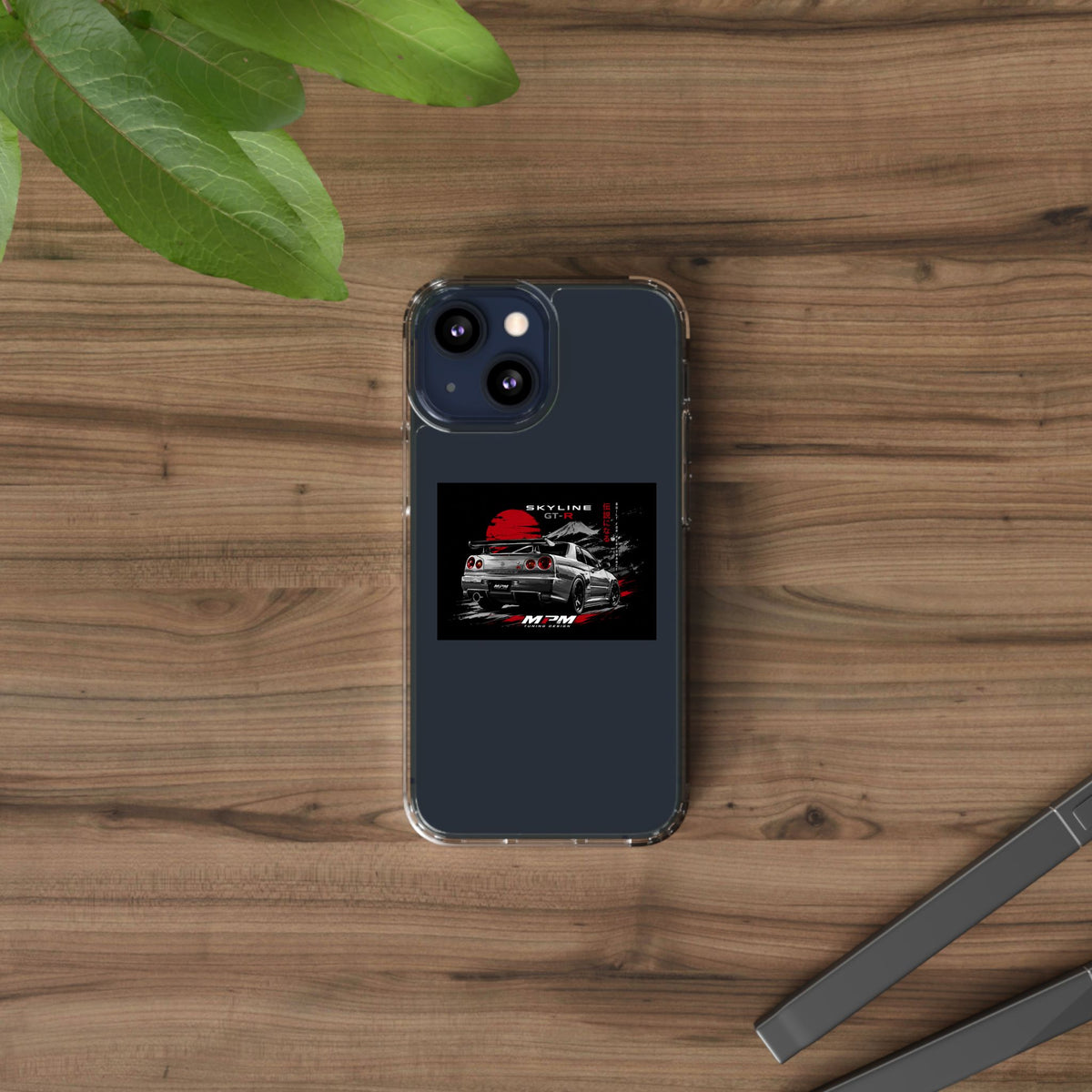Clear Phone Case — Nissan Skyline GT-R Racing Car Graphic | MPM Tuning Design