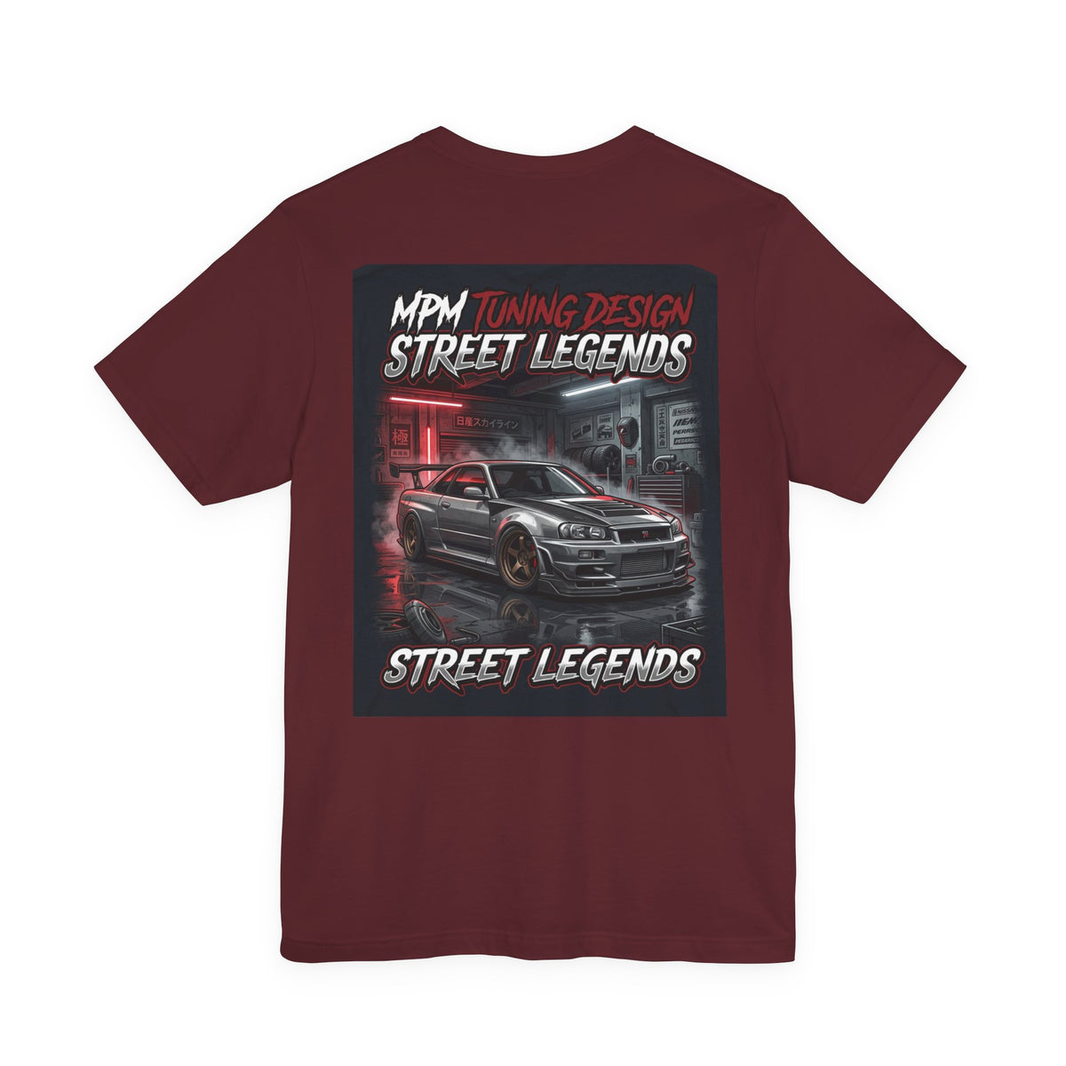 Street Legends Car T-Shirt — JDM Neon Racing Graphic Tee | MPM Tuning Design