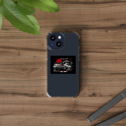 Clear Phone Case — Nissan Skyline GT-R Racing Car Graphic | MPM Tuning Design