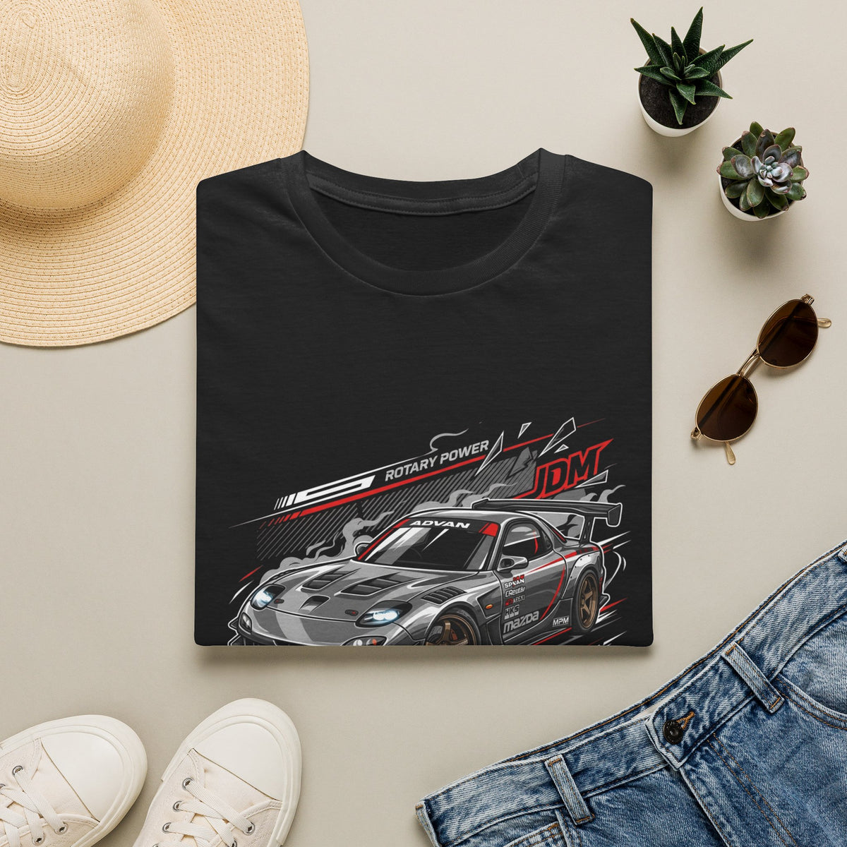 JDM Racing Car T-Shirt — Turbo Sports Coupe Graphic Tee | MPM Tuning Design