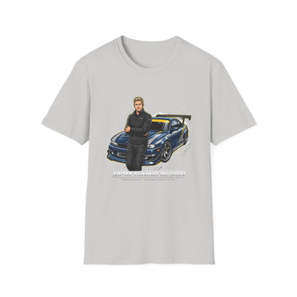 Racing Legend T-Shirt — Illustrated Driver with Performance Sports Car | MPM Tuning Design