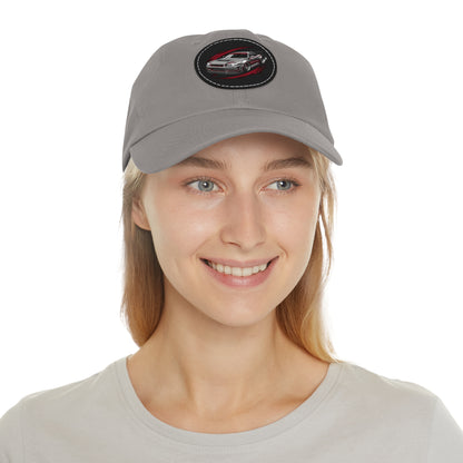Racing Car Leather Patch Dad Hat — Vintage Sport Sedan Cap | MPM Tuning Design