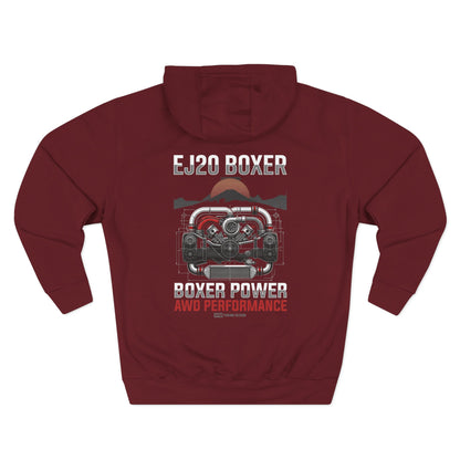 Rugged AWD Performance Hoodie — Off-Road Engine Graphic Fleece | MPM Tuning Design