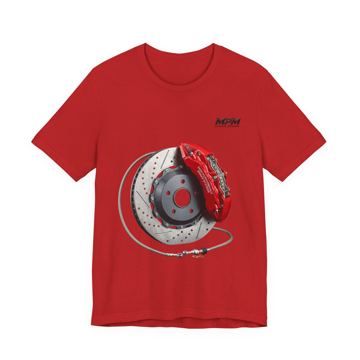 Brake Caliper Graphic Tee — Motorsport Disc Brake T-Shirt | MPM Tuning Design