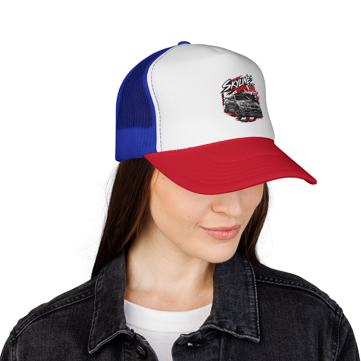 Nissan Skyline GTR Trucker Cap — JDM Car Snapback Hat | MPM Tuning Design