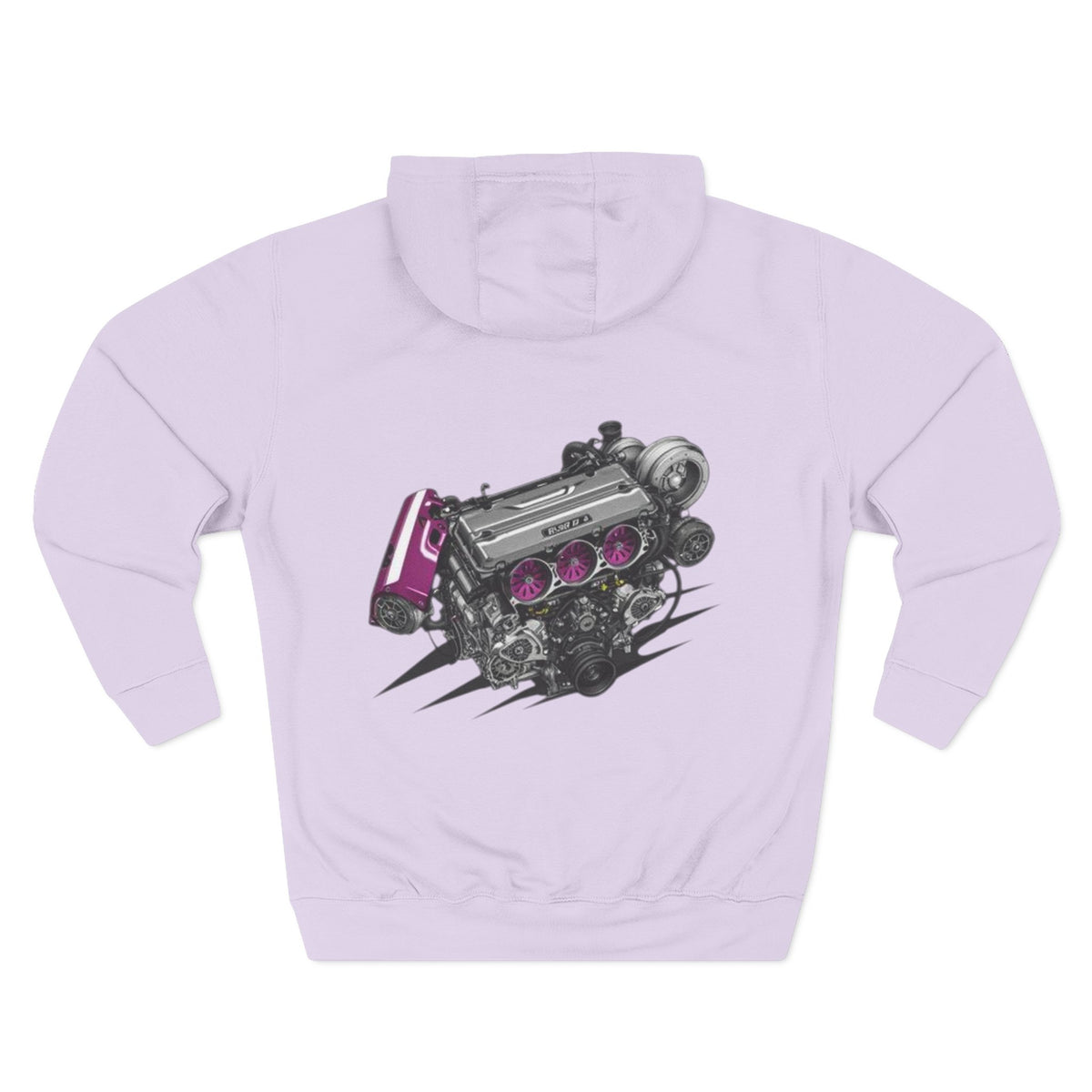 Engine VTEC Graphic Hoodie — Racing Motor Back Print Fleece | MPM Tuning Design