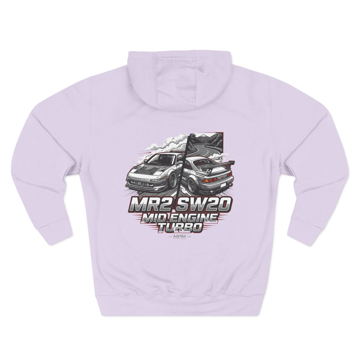 Toyota MR2 SW20 Mid-Engine Turbo Hoodie — Racing Graphic Fleece | MPM Tuning Design