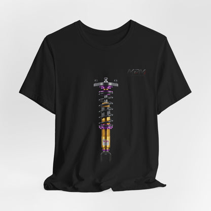 Coilover Shock Graphic Tee — Suspension Tuning T-Shirt | MPM Tuning Design
