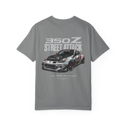 Nissan 350Z Street Attack T-Shirt — JDM Racing Car Graphic Tee | MPM Tuning Design