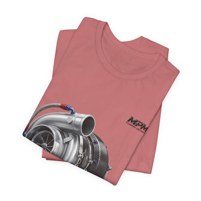 Turbocharger Graphic Tee — MPM Turbo Engine Shirt for Car Enthusiasts