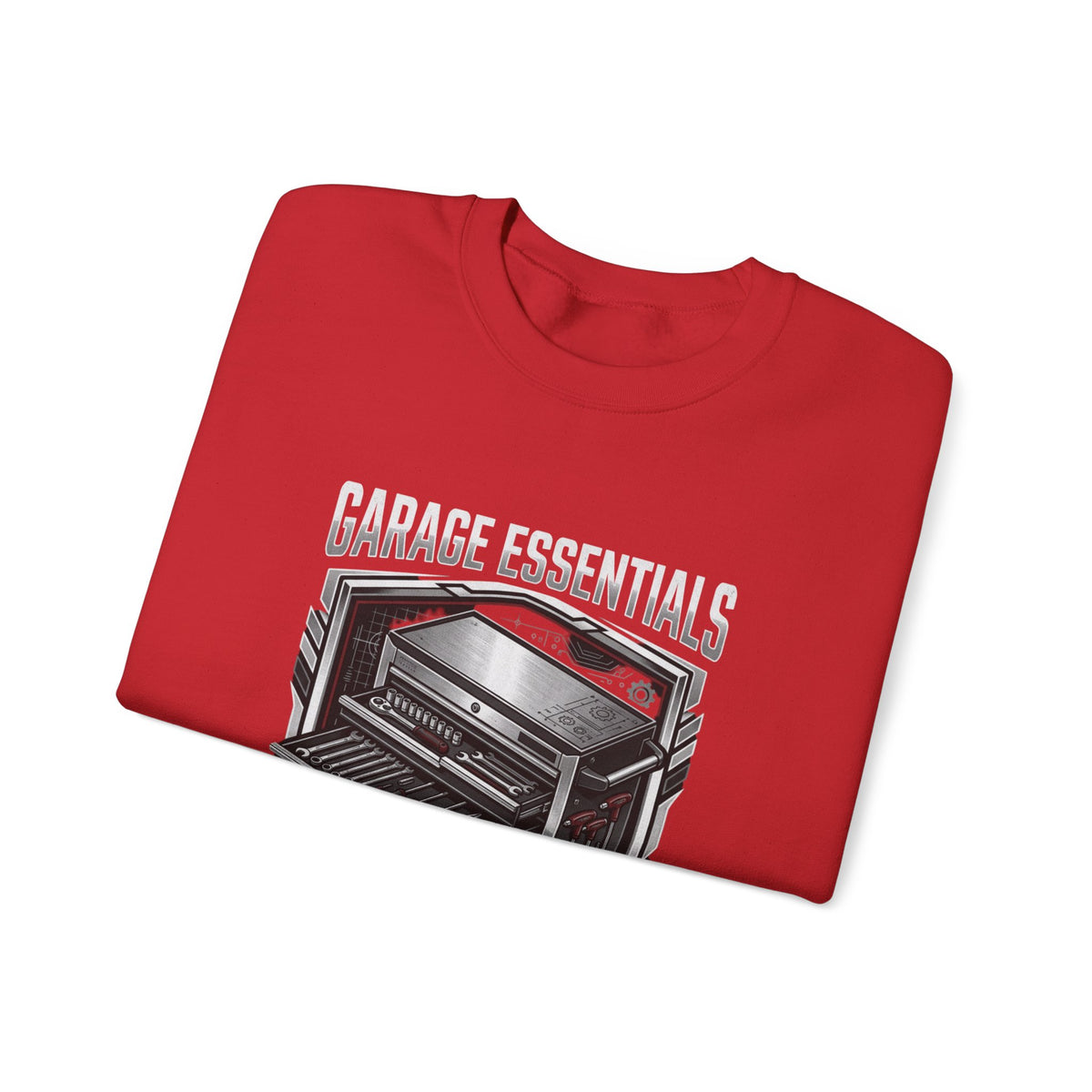Garage Essentials Toolbox Crewneck Sweatshirt | MPM Tuning Design