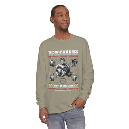 Turbocharger Boost Pressure Long Sleeve Tee — JDM Graphic | MPM Tuning Design