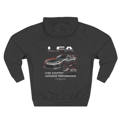 Lexus LFA V10 Exotic Performance Hoodie — Car Graphic Fleece | MPM Tuning Design