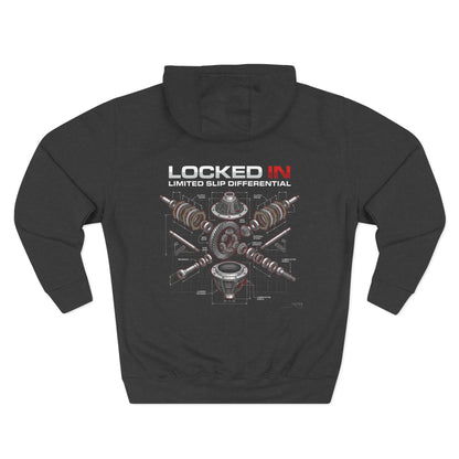 Car Parts Hoodie — Locked In Drivetrain Graphic Fleece | MPM Tuning Design